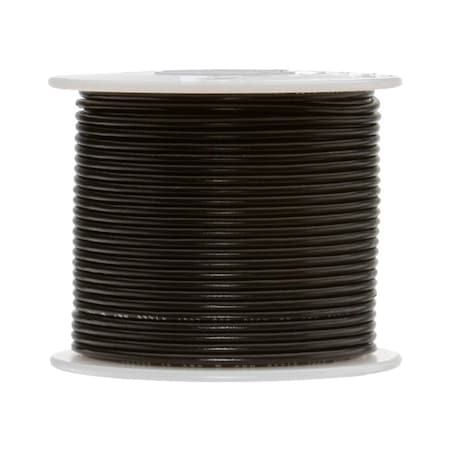 28 AWG Gauge Stranded Hook Up Wire, 500 Ft Length, Black, 0.0126 Diameter, PTFE, 600 Volts